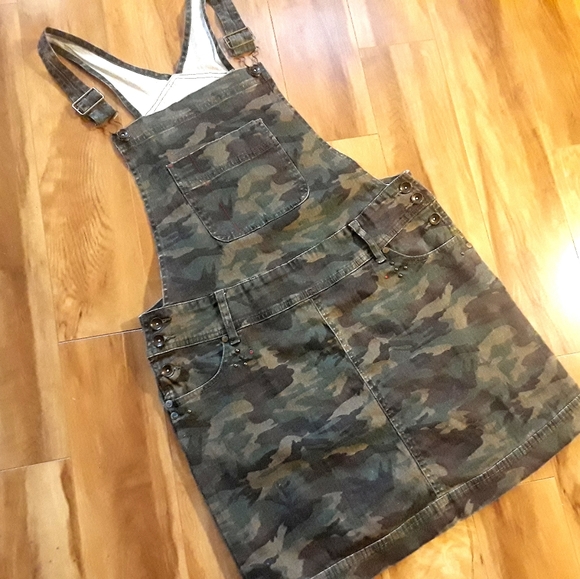 Fashion Bug Dresses & Skirts - Camo Bib Dress